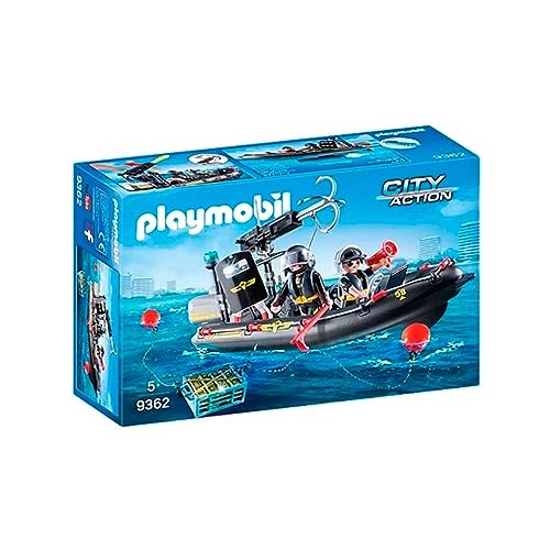 PLAYMOBIL City Action 9362 SEK-Schlauchboot, Schwimmfähig, Ab 5 Jahren PLAYMOBIL City Action 9362 SEK-Schlauchboot, Schwimmfähig, Ab 5 Jahren von PLAYMOBIL