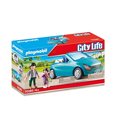 PLAYMOBIL City Life 70285 Papa und Kind mit Cabrio, Ab 4 Jahren von PLAYMOBIL