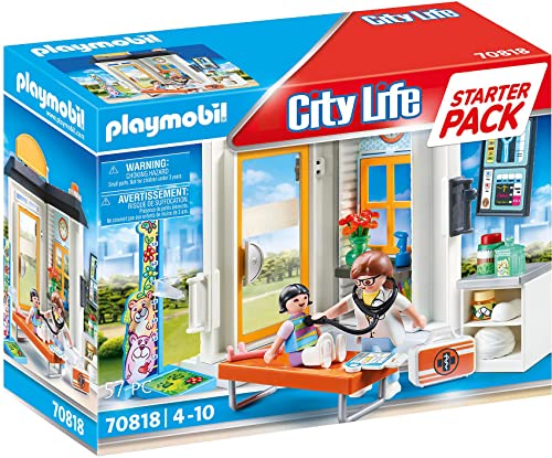PLAYMOBIL City Life 70818 Starter Pack Kinderärztin, Spielzeug für Kinder ab 4 Jahren von PLAYMOBIL