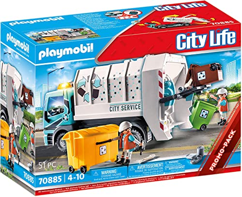PLAYMOBIL City Life 70885 Müllfahrzeug mit Blinklicht, RC-fähig, Spielzeug für Kinder ab 4 Jahren PLAYMOBIL City Life 70885 Müllfahrzeug mit Blinklicht, RC-fähig, Spielzeug für Kinder ab 4 Jahren von PLAYMOBIL