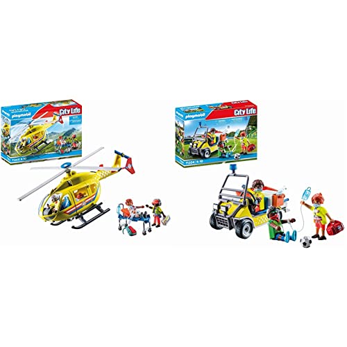 PLAYMOBIL City Life 71203 Rettungshelikopter, Spielzeug für Kinder ab 4 Jahren & City Life 71204 Rettungscaddy, Spielzeug für Kinder ab 4 Jahren PLAYMOBIL City Life 71203 Rettungshelikopter, Spielzeug für Kinder ab 4 Jahren & City Life 71204 Rettungscaddy, Spielzeug für Kinder ab 4 Jahren von PLAYMOBIL
