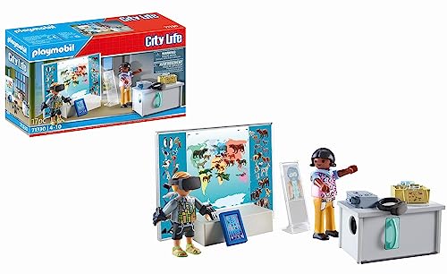 PLAYMOBIL City Life 71330 Virtuelles Klassenzimmer, funktionierender Projektor, Tablet und VR-Brillen für kreative Rollenspiele,Spielzeug für Kinder ab 4 Jahren von PLAYMOBIL