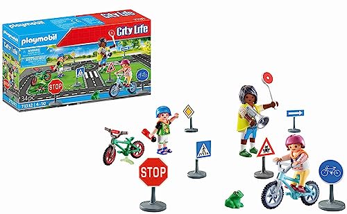 PLAYMOBIL City Life 71332 Fahrradparcours, Verkehrserziehung, Fahrrädern Verkehrszeichen und mehr, Spielzeug für Kinder ab 4 Jahren PLAYMOBIL City Life 71332 Fahrradparcours, Verkehrserziehung, Fahrrädern Verkehrszeichen und mehr, Spielzeug für Kinder ab 4 Jahren von PLAYMOBIL