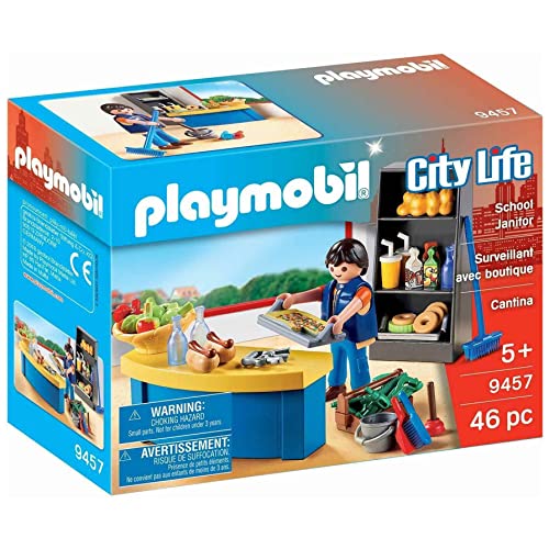 PLAYMOBIL City Life 9457 Hausmeister mit Kiosk, Ab 5 Jahren von PLAYMOBIL