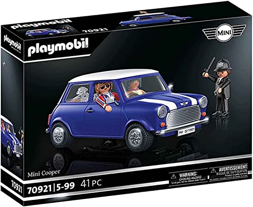 PLAYMOBIL Classic Cars 70921 Mini Cooper, Modellauto für Erwachsene und Spielzeugauto für Kinder, 5-99 Jahre von PLAYMOBIL