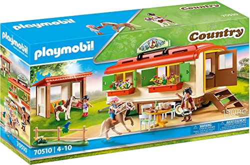 PLAYMOBIL Country 70510 Ponycamp-Übernachtungswagen, Ab 4 Jahren von PLAYMOBIL
