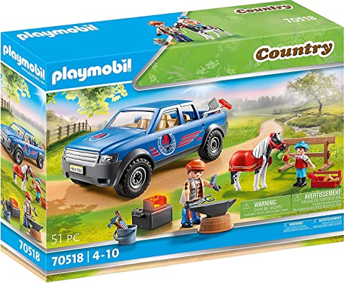 PLAYMOBIL Country 70518 Mobiler Hufschmied, Mit Lichteffekt, Ab 4 Jahren von PLAYMOBIL