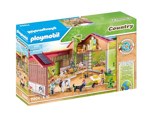 PLAYMOBIL Country 71304 Großer Bauernhof, aus nachhaltigem Material mit vielen Funktionen und Zubehör, Spielzeug für Kinder ab 4 Jahren von PLAYMOBIL