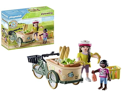 PLAYMOBIL Country 71306 Lastenfahrrad, Praktischer und umweltschonender Transport, Bequeme Beförderung von Einkäufen und spannende Abenteuer, Spielzeug für Kinder ab 4 Jahren PLAYMOBIL Country 71306 Lastenfahrrad, Praktischer und umweltschonender Transport, Bequeme Beförderung von Einkäufen und spannende Abenteuer, Spielzeug für Kinder ab 4 Jahren von PLAYMOBIL