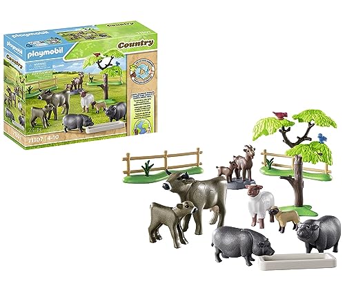 PLAYMOBIL Country 71307 Bauernhoftiere, mit liebevoll gestalteten Hoftieren wie Kuh, Ziege, Schaf und Hängebauchschwein, Spielzeug für Kinder ab 4 Jahren PLAYMOBIL Country 71307 Bauernhoftiere, mit liebevoll gestalteten Hoftieren wie Kuh, Ziege, Schaf und Hängebauchschwein, Spielzeug für Kinder ab 4 Jahren von PLAYMOBIL