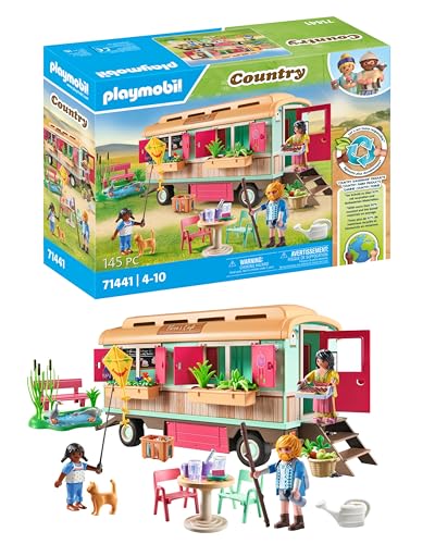 PLAYMOBIL Country 71441 Gemütliches Bauwagencafé, spielerisches Lernen mit liebevoll gestaltetem Bauwagen, detailreicher Austattung und einem Gänseteich, nachhaltiges Spielzeug für Kinder ab 4 Jahren PLAYMOBIL Country 71441 Gemütliches Bauwagencafé, spielerisches Lernen mit liebevoll gestaltetem Bauwagen, detailreicher Austattung und einem Gänseteich, nachhaltiges Spielzeug für Kinder ab 4 Jahren von PLAYMOBIL