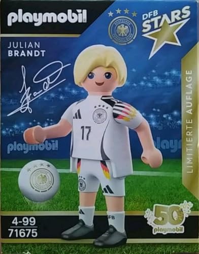 PLAYMOBIL DFB Stars Spielerfiguren zur Auswahl - Limitierte Auflage zur EM 2024 (71675 - Julian Brandt) von PLAYMOBIL