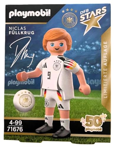 PLAYMOBIL DFB Stars Spielerfiguren zur Auswahl - Limitierte Auflage zur EM 2024 (71676 - Niclas Füllkrug) von PLAYMOBIL
