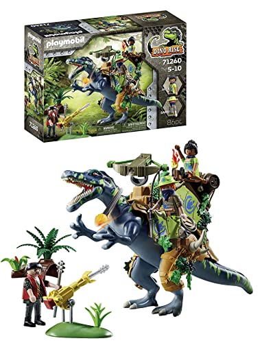 PLAYMOBIL Dino Rise 71260 Spinosaurus, Dinosaurier mit Abnehmbarer Rüstung und großer schwenkbaren Kanone, Spielzeug für Kinder ab 5 Jahren PLAYMOBIL Dino Rise 71260 Spinosaurus, Dinosaurier mit Abnehmbarer Rüstung und großer schwenkbaren Kanone, Spielzeug für Kinder ab 5 Jahren von PLAYMOBIL