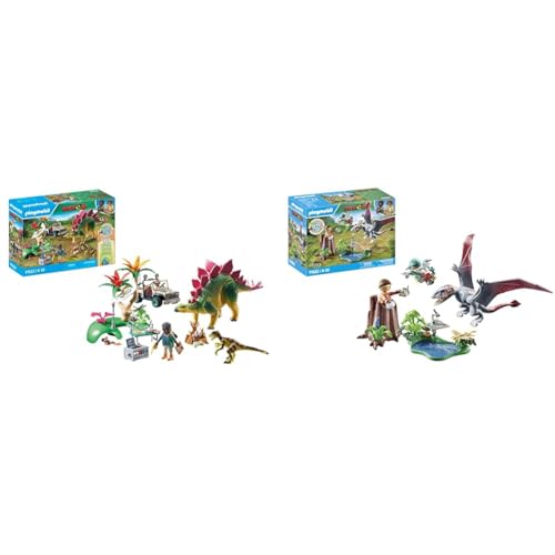 PLAYMOBIL Dinos 71523 Forschungscamp mit Dinos & Dinos 71525 Beobachtungsstation für Dimorphodon PLAYMOBIL Dinos 71523 Forschungscamp mit Dinos & Dinos 71525 Beobachtungsstation für Dimorphodon von PLAYMOBIL