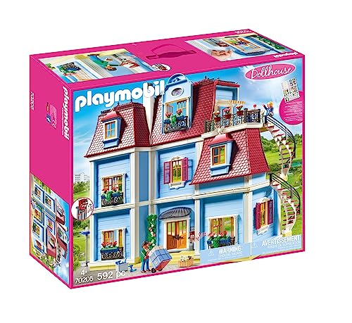 PLAYMOBIL Dollhouse 70205 Mein Großes Puppenhaus, Mit funktionsfähiger Türklingel, Ab 4 Jahren von PLAYMOBIL