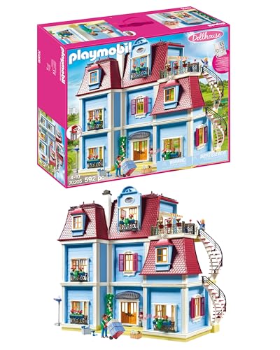 PLAYMOBIL Dollhouse 70205 Mein Großes Puppenhaus, Mit funktionsfähiger Türklingel, Ab 4 Jahren von PLAYMOBIL