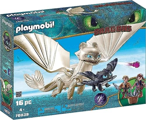PLAYMOBIL DreamWorks Dragons 70038 Tagschatten und Babydrachen mit Kindern, Ab 4 Jahren von PLAYMOBIL