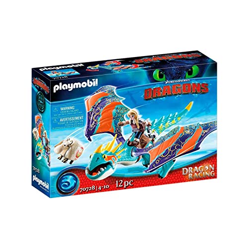 PLAYMOBIL DreamWorks Dragons 70728 Dragon Racing: Astrid und Sturmpfeil, Ab 4 Jahren von PLAYMOBIL