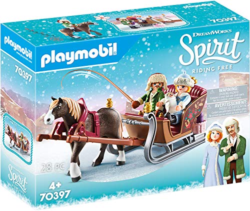 PLAYMOBIL DreamWorks Spirit 70397 Winterliche Schlittenfahrt, Ab 4 Jahren von PLAYMOBIL