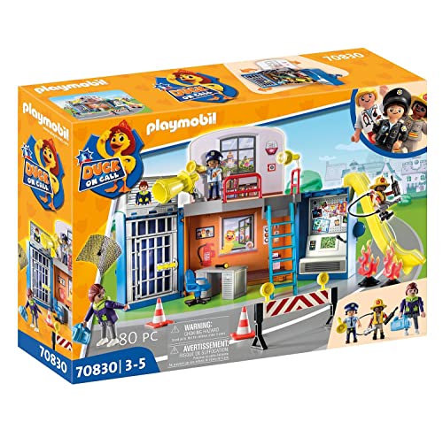 PLAYMOBIL Duck ON Call 70830 Spielbox: Mobile Einsatzzentrale, Spielzeug für Kinder ab 3 Jahren von PLAYMOBIL