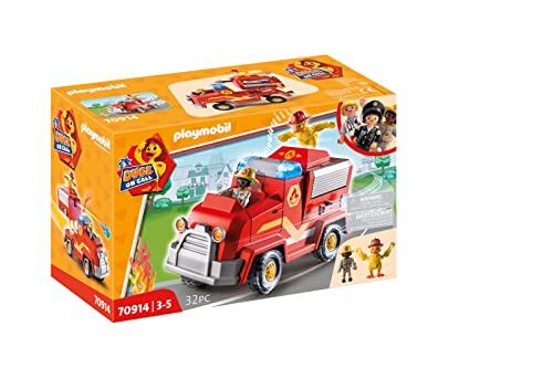 PLAYMOBIL Duck ON Call 70914 Feuerwehr Einsatzfahrzeug, Mit Licht und Sound, Spielzeug für Kinder ab 3 Jahren von PLAYMOBIL