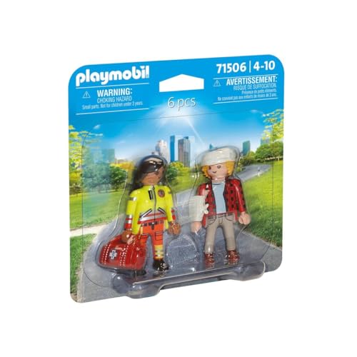 PLAYMOBIL Duo-Packs 71506 DuoPack Sanitäterin mit Patient ab 4 Jahren von PLAYMOBIL