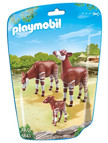 PLAYMOBIL Family Fun 6643 2 Okapis mit Baby, Ab 4 Jahren von PLAYMOBIL
