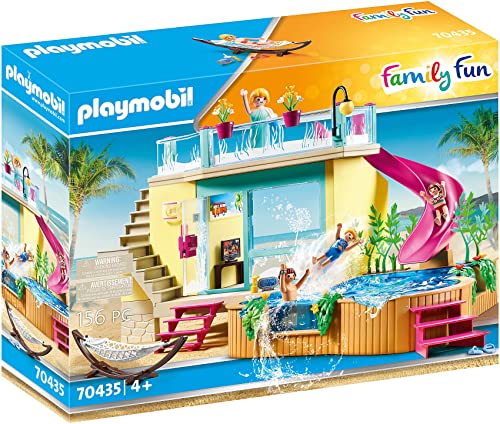 PLAYMOBIL Family Fun 70435 Bungalow mit Pool, ab 4 Jahren von PLAYMOBIL