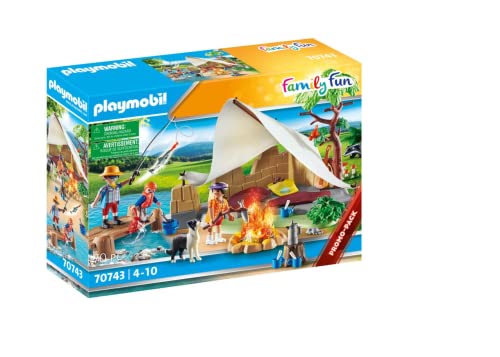 PLAYMOBIL Family Fun 70743 Familie beim Campingausflug, Ab 4 Jahren von PLAYMOBIL
