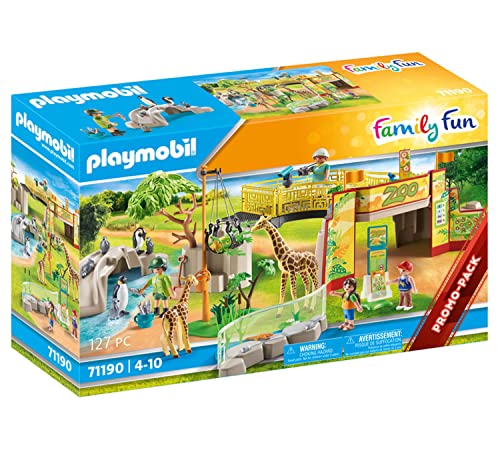 PLAYMOBIL Family Fun 71190 Mein großer Erlebnis-Zoo mit Spielzeugtieren, Spielzeug für Kinder ab 4 Jahren von PLAYMOBIL