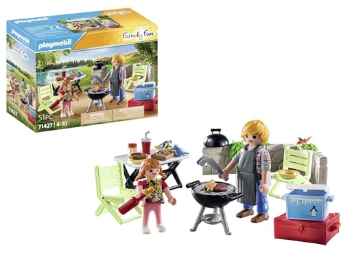 PLAYMOBIL Family Fun 71427 Gemeinsames Grillen, Camping, Spaß und Genuss im Freien mit der Familie, mit Grill, Kochschürze und tollem Zubehör, Spielzeug für Kinder ab 4 Jahren PLAYMOBIL Family Fun 71427 Gemeinsames Grillen, Camping, Spaß und Genuss im Freien mit der Familie, mit Grill, Kochschürze und tollem Zubehör, Spielzeug für Kinder ab 4 Jahren von PLAYMOBIL
