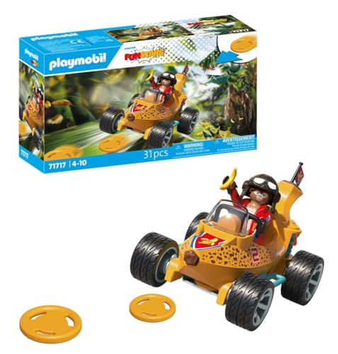 PLAYMOBIL | Fun Stars | Rasende Banane | Spielzeug ab 4 Jahren | Geschenk für Kinder | Spielzeug Auto | Mit Rückzugmotor & Schießfunktion | 71717 von PLAYMOBIL