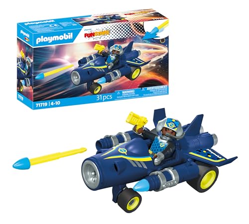 PLAYMOBIL | Fun Stars | Rasender Space-Jet | Spielzeug ab 4 Jahren | Geschenk für Kinder | Spielzeug Auto | Mit Rückzugmotor & Schießfunktion | 71717 PLAYMOBIL | Fun Stars | Rasender Space-Jet | Spielzeug ab 4 Jahren | Geschenk für Kinder | Spielzeug Auto | Mit Rückzugmotor & Schießfunktion | 71717 von PLAYMOBIL