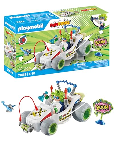 PLAYMOBIL Funstars 71633 Rasender Professor, Kart mit Rückzugsmotor, dynamisches Spielset für spannende Rennen, detailreiches Spielzeug für Kinder ab 4 Jahren PLAYMOBIL Funstars 71633 Rasender Professor, Kart mit Rückzugsmotor, dynamisches Spielset für spannende Rennen, detailreiches Spielzeug für Kinder ab 4 Jahren von PLAYMOBIL