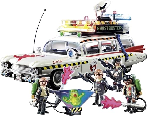 PLAYMOBIL Ghostbusters 70170 Ecto-1A mit Licht- und Soundeffekten, Ab 6 Jahren von PLAYMOBIL