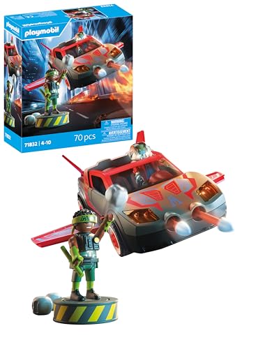 PLAYMOBIL | Heroes | Helden-Multifunktionsfahrzeug | Spielzeug ab 4 Jahren | Geschenk für Kinder | Vielseitiges Action-Fahrzeug | Mit Schussfunktion & Spielfigur | 71832 von PLAYMOBIL