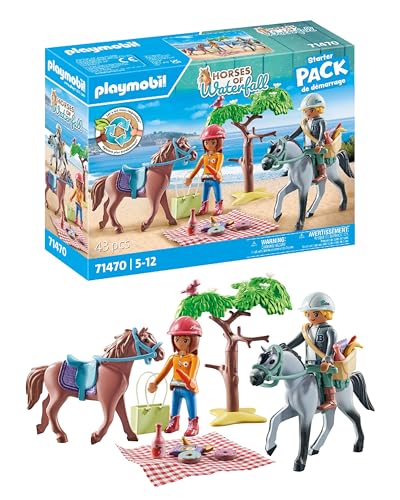 PLAYMOBIL Horses of Waterfall 71470 Reitausflug an den Strand mit Amelia und Ben ab 5 Jahren von PLAYMOBIL