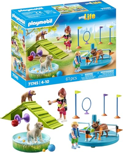PLAYMOBIL | Hundespielplatz | Hunde Spielzeug Kind | Hundefiguren Set | Spielzeug für Kinder ab 4 Jahren | 71745 von PLAYMOBIL