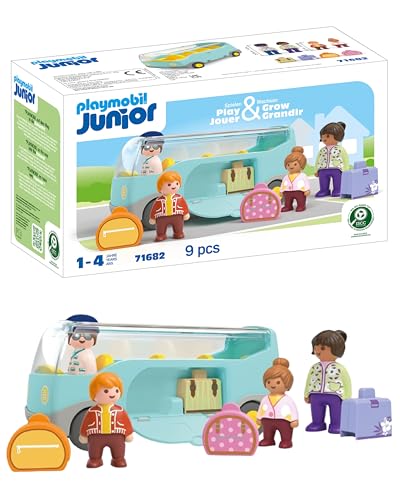 PLAYMOBIL JUNIOR | Reisebus | nachhaltiges Spielzeug für Kinder ab 1 Jahr |inkl. Gepäckstücke und Vier Figuren | 71682 PLAYMOBIL JUNIOR | Reisebus | nachhaltiges Spielzeug für Kinder ab 1 Jahr |inkl. Gepäckstücke und Vier Figuren | 71682 von PLAYMOBIL