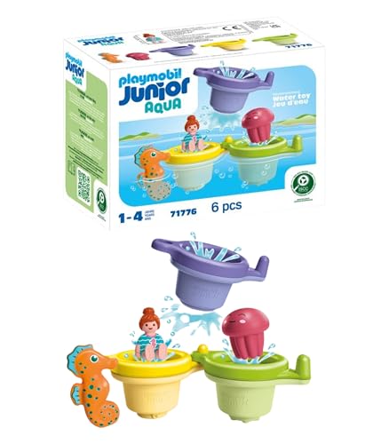 PLAYMOBIL | JUNIOR Aqua | Schwimmbecher mit Wasserspaß | Wasserspielzeug ab 1 Jahr | Geschenk für Kleinkinder | Lehrreich & Spaß beim Baden | Nachhaltiges Badespielzeug | 71776 PLAYMOBIL | JUNIOR Aqua | Schwimmbecher mit Wasserspaß | Wasserspielzeug ab 1 Jahr | Geschenk für Kleinkinder | Lehrreich & Spaß beim Baden | Nachhaltiges Badespielzeug | 71776 von PLAYMOBIL