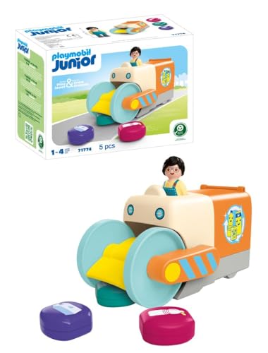 PLAYMOBIL | JUNIOR | Spaßiges Müllsammelfahrzeug | Spielzeug ab 1 Jahr | Geschenk für Kleinkinder | Fördert Bewusstsein gegen Umweltverschmutzung | Nachhaltiges Spielzeug | 71774 PLAYMOBIL | JUNIOR | Spaßiges Müllsammelfahrzeug | Spielzeug ab 1 Jahr | Geschenk für Kleinkinder | Fördert Bewusstsein gegen Umweltverschmutzung | Nachhaltiges Spielzeug | 71774 von PLAYMOBIL