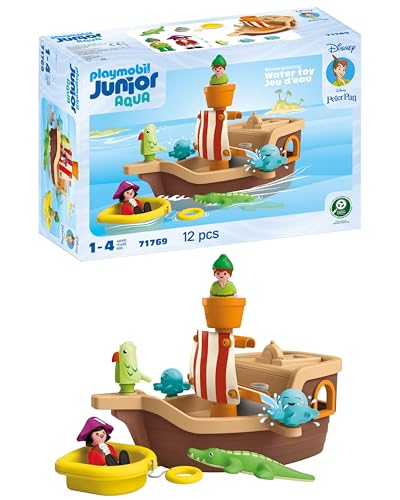 PLAYMOBIL JUNIOR & Disney | Peter Pans Piratenschiff | Nachhaltiges Spielzeug ab 1 Jahr | Geschenk für Kleinkinder | Fördert Motorik & Rollenspiel | Piratenschiff mit Figuren & Zubehör | 71769 PLAYMOBIL JUNIOR & Disney | Peter Pans Piratenschiff | Nachhaltiges Spielzeug ab 1 Jahr | Geschenk für Kleinkinder | Fördert Motorik & Rollenspiel | Piratenschiff mit Figuren & Zubehör | 71769 von PLAYMOBIL