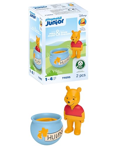 PLAYMOBIL JUNIOR | Disney | Winnie Puuhs Stehauf-Honigtopf | nachhaltiges Spielzeug aus biobasierten Kunststoffen | für Kinder ab 1 Jahr | 71695 PLAYMOBIL JUNIOR | Disney | Winnie Puuhs Stehauf-Honigtopf | nachhaltiges Spielzeug aus biobasierten Kunststoffen | für Kinder ab 1 Jahr | 71695 von PLAYMOBIL