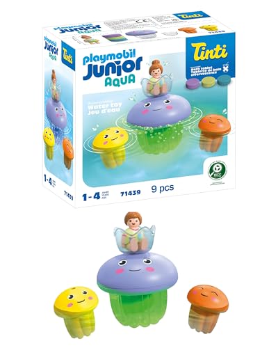 PLAYMOBIL JUNIOR | Aqua | Tinti | Bunte Quallenfamilie | Badewannenspielzeug aus biobasiertes Material | für Kinder ab 1 Jahr | 71439 PLAYMOBIL JUNIOR | Aqua | Tinti | Bunte Quallenfamilie | Badewannenspielzeug aus biobasiertes Material | für Kinder ab 1 Jahr | 71439 von PLAYMOBIL