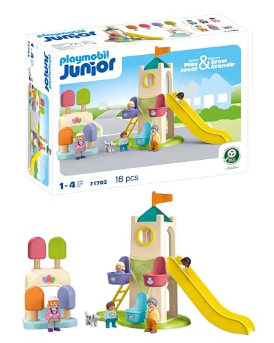 PLAYMOBIL JUNIOR | Erlebnisturm mit Eisstand | nachhaltiges Spielzeug aus biobasierten Kunststoffen | für Kinder ab 1 Jahr | 71703 PLAYMOBIL JUNIOR | Erlebnisturm mit Eisstand | nachhaltiges Spielzeug aus biobasierten Kunststoffen | für Kinder ab 1 Jahr | 71703 von PLAYMOBIL