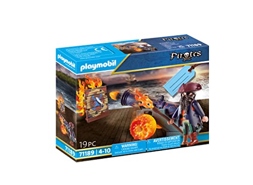 PLAYMOBIL Jack Sparrow 71189 Pirat und Feuerkanone, Mehrfarbig, one Size PLAYMOBIL Jack Sparrow 71189 Pirat und Feuerkanone, Mehrfarbig, one Size von PLAYMOBIL