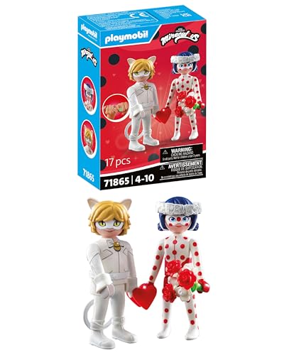 PLAYMOBIL | Miraculous | Ladybugs & Cat Noirs Hochzeit | Spielzeug ab 4 Jahren | Geschenk für Kinder | Fördert Kreativität & Rollenspiel | Detailreiches Set mit Figuren & Zubehör | 71865 PLAYMOBIL | Miraculous | Ladybugs & Cat Noirs Hochzeit | Spielzeug ab 4 Jahren | Geschenk für Kinder | Fördert Kreativität & Rollenspiel | Detailreiches Set mit Figuren & Zubehör | 71865 von PLAYMOBIL