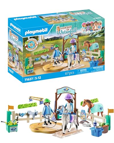 PLAYMOBIL Horses of Waterfall 71637 Moderne Reitschule, inklusive beweglicher Longierplatte, Pferd und umfangreichem Reitzubehör, nachhaltiges Spielzeug für Kinder ab 5 Jahren PLAYMOBIL Horses of Waterfall 71637 Moderne Reitschule, inklusive beweglicher Longierplatte, Pferd und umfangreichem Reitzubehör, nachhaltiges Spielzeug für Kinder ab 5 Jahren von PLAYMOBIL