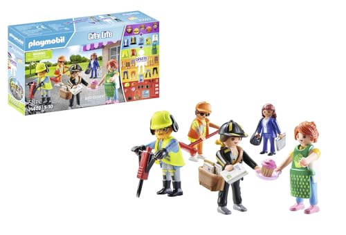 PLAYMOBIL My Figures 71402 City Life, 5 Spielfiguren mit über 1000 Kombinationsmöglichkeiten, zum Nachspielen verschiedener Berufe, interaktives Rollenspiel, Spielzeug für Kinder ab 5 Jahren PLAYMOBIL My Figures 71402 City Life, 5 Spielfiguren mit über 1000 Kombinationsmöglichkeiten, zum Nachspielen verschiedener Berufe, interaktives Rollenspiel, Spielzeug für Kinder ab 5 Jahren von PLAYMOBIL